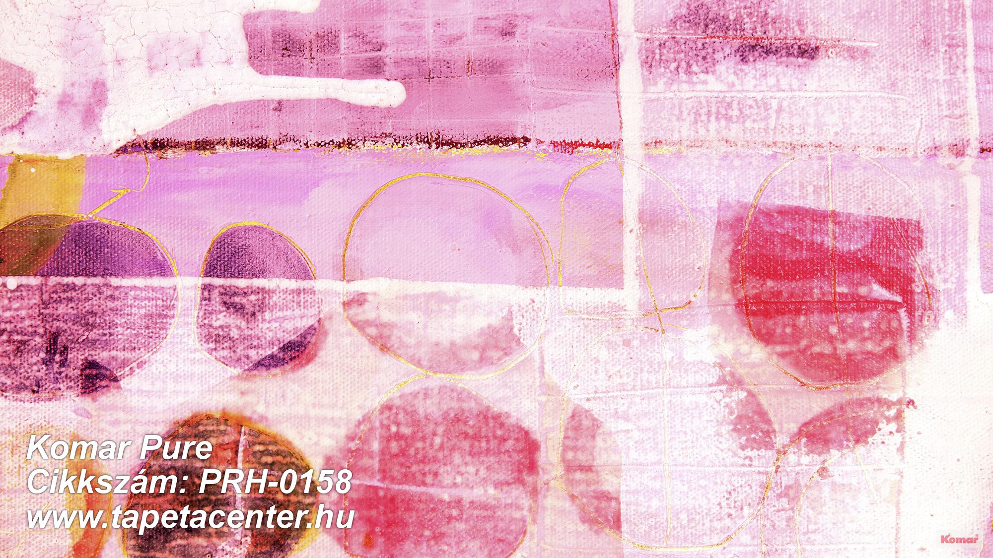 Absztrakt,geometriai mintás,fehér,narancs-terrakotta,pink-rózsaszín,vlies poszter, fotótapéta 